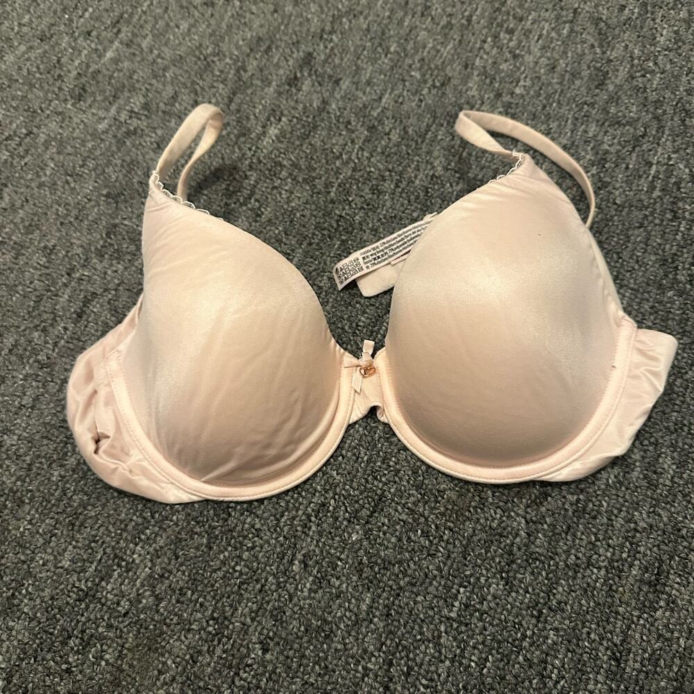 Victoria Secret Perfect Shape Smooth Push-Up Bra 36B Tan Beige